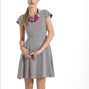 Maeve Anthropologie A Line Geometric Print Dress